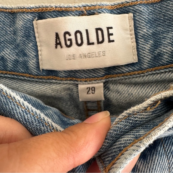 Agolde Riley High Rise Straight Crop Jeans size 29 - Picture 6 of 9